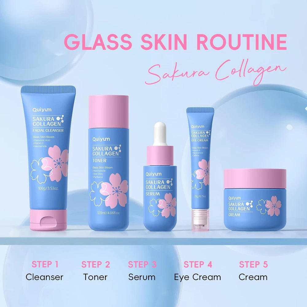 QUIYUM Sakura Collagen Skincare Set